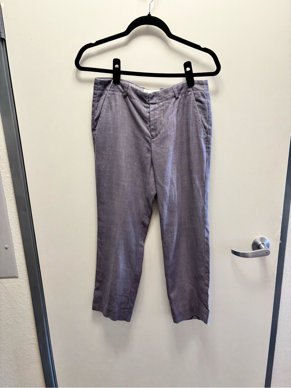 elevenses Light Gray Cropped Straight-Leg Pants size 2